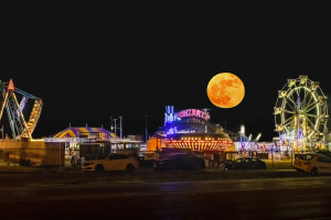 Moon over Midway