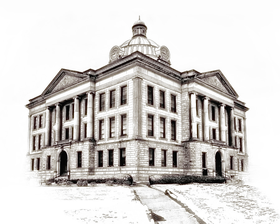 Vintage Courthouse #2